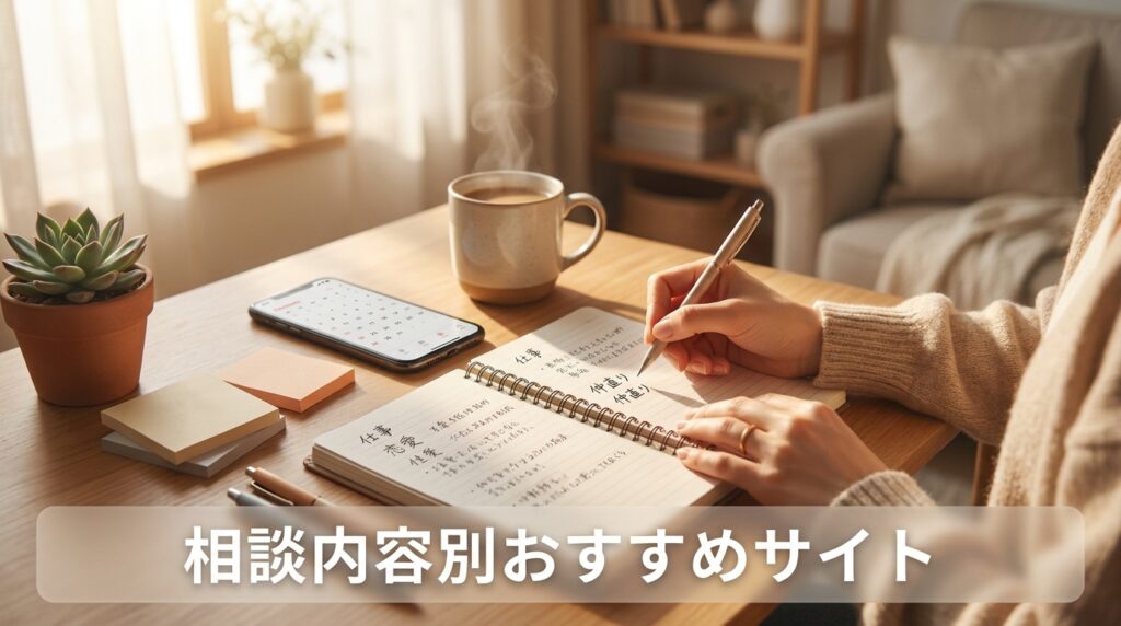 相談内容別のおすすめ安い電話占い