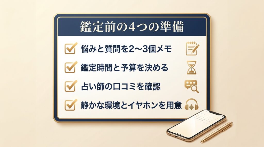 電話占いで初めて鑑定を受ける前の準備ガイド