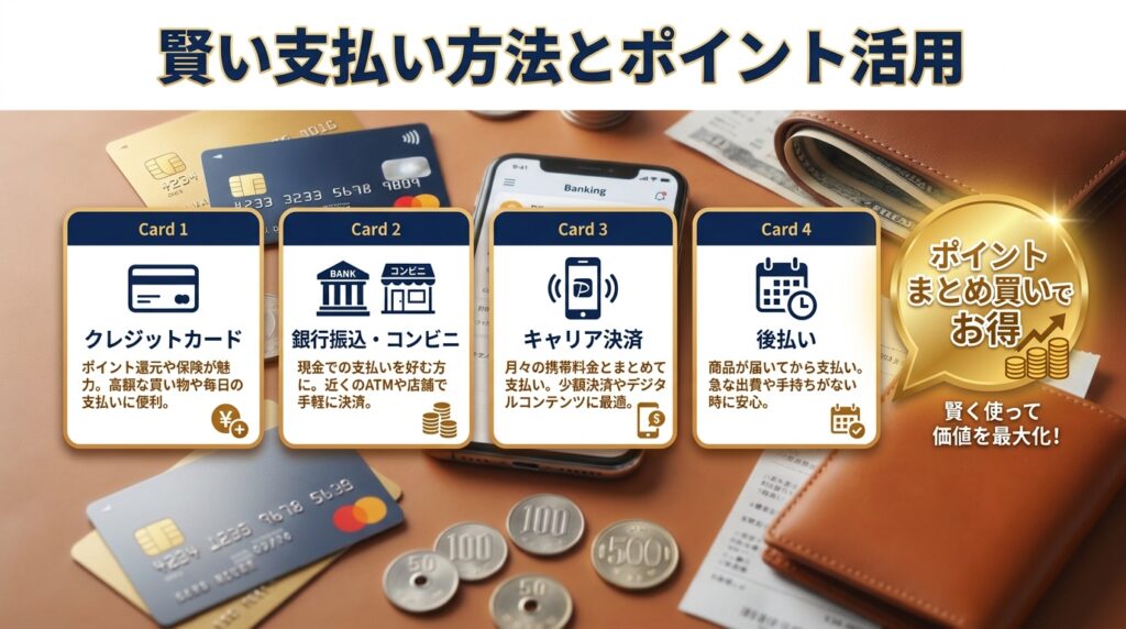 賢い支払い方法とポイント活用術