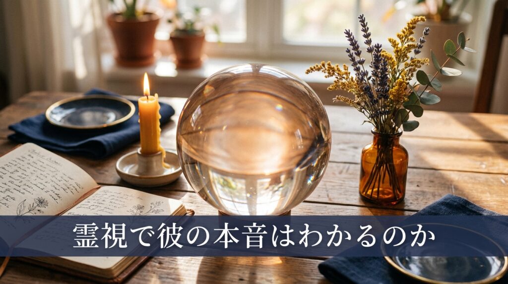 霊視で彼の本音は本当にわかるの？