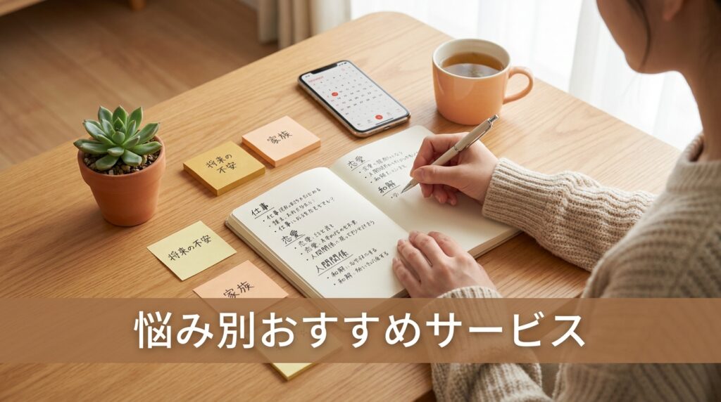 悩み別おすすめ電話占いサービス