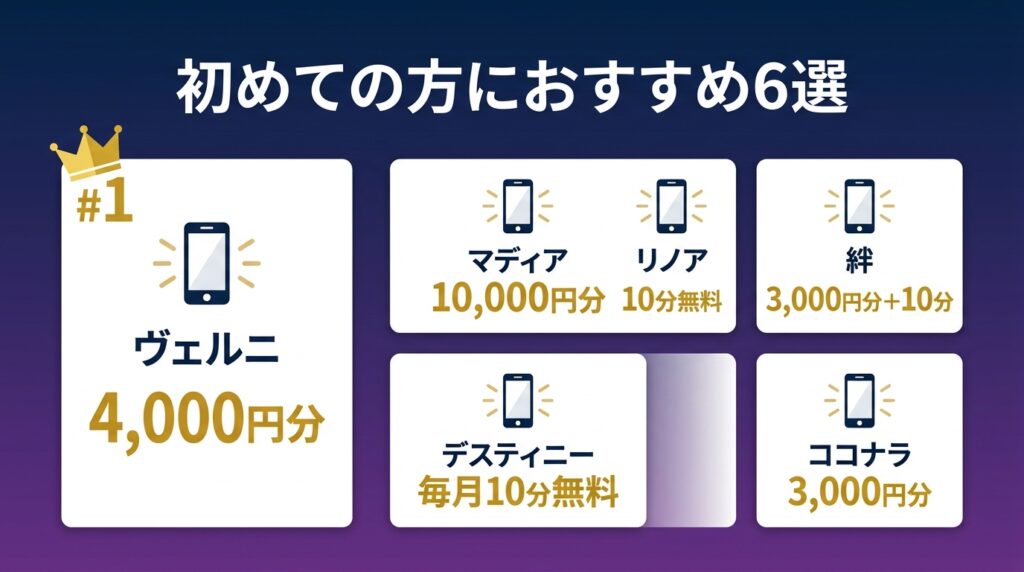電話占いが初めての方におすすめのサービス6選