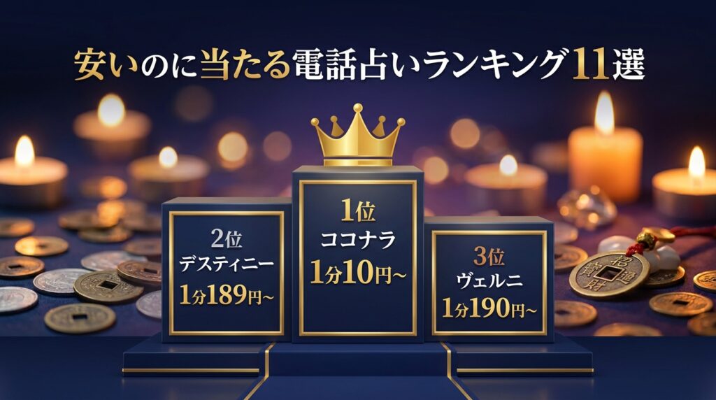 安いのに当たる電話占いおすすめランキング11選