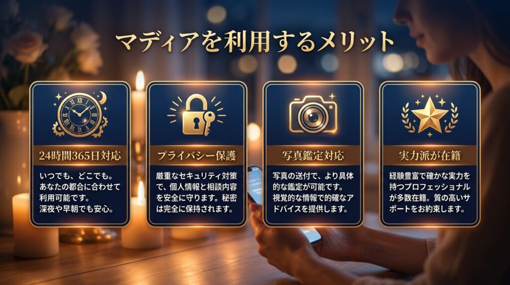 電話占いマディアを利用するメリット