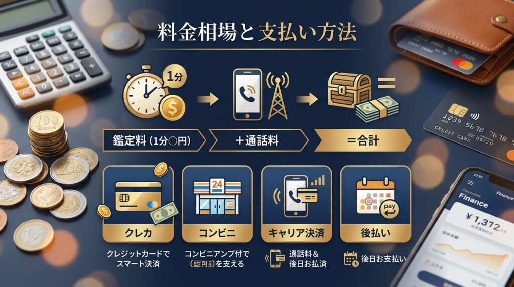 安い電話占いの料金相場と支払い方法