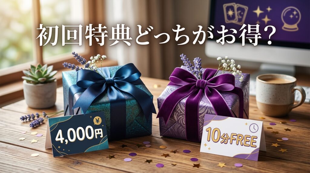 電話占いヴェルニとリノアの初回特典を比較｜お得なのはどっち？