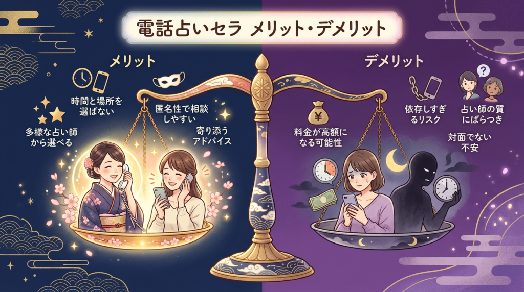 電話占いセラのメリット・デメリットを口コミから分析