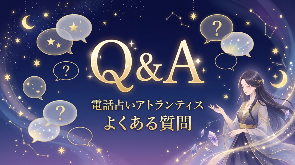 電話占いアトランティスの口コミでよくある質問