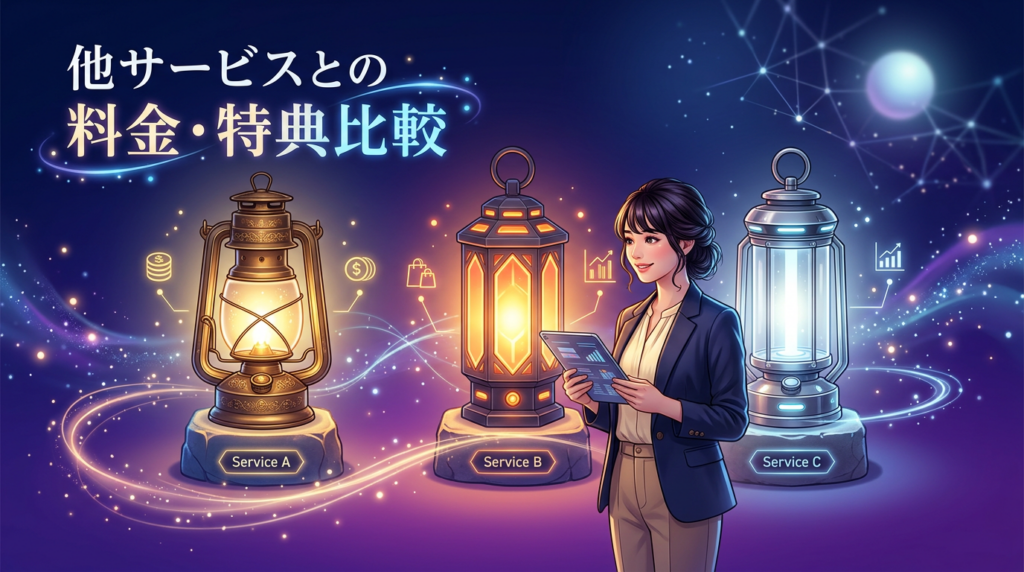 電話占いアリスと他サービスの料金・特典を比較