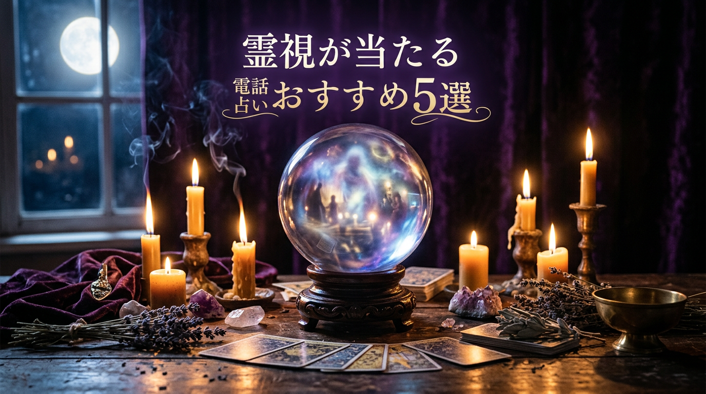 霊視が当たる電話占いおすすめ5選