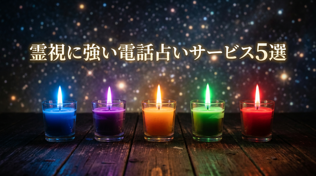 霊視が当たるおすすめの電話占いサービス5選