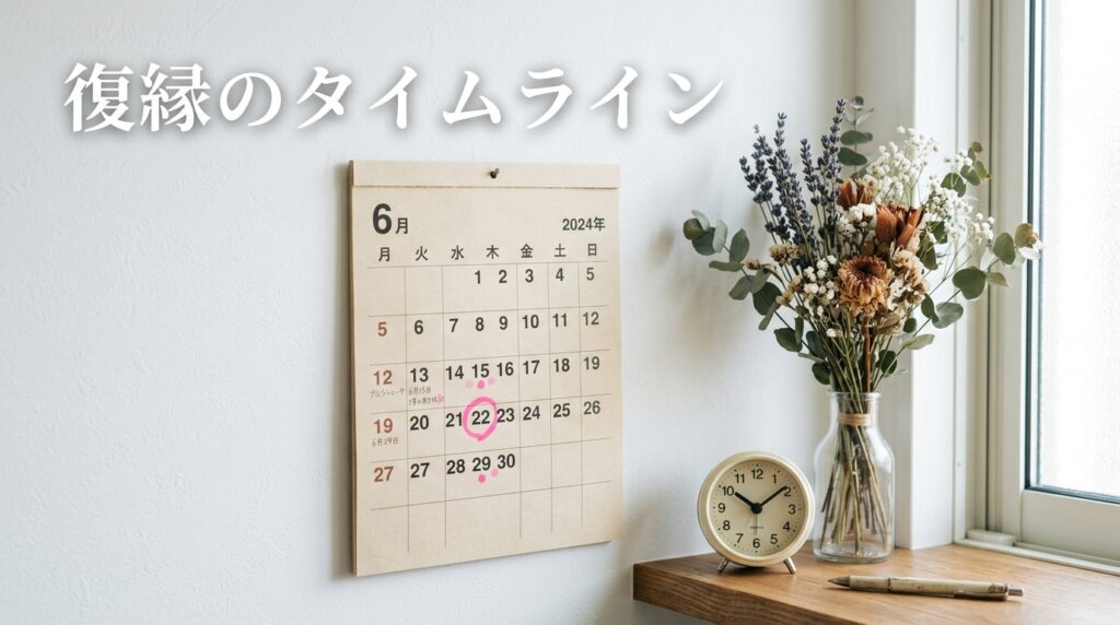 復縁のタイムライン目安｜別れてから復縁までの流れ