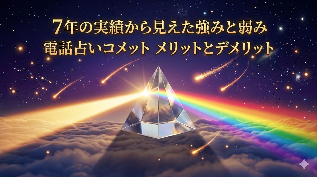 電話占いコメットのメリット・デメリットを口コミから整理