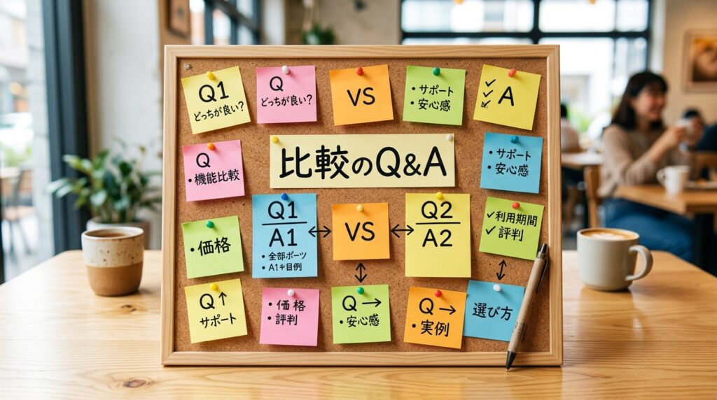 電話占いヴェルニとリノアの比較に関するよくある質問