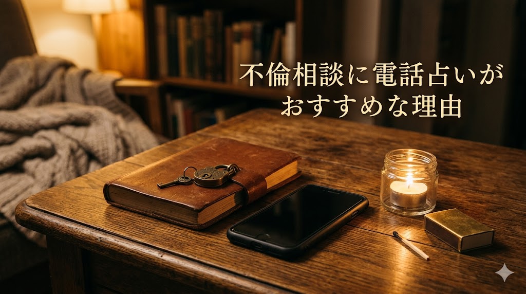電話占いが不倫相談におすすめな3つの理由