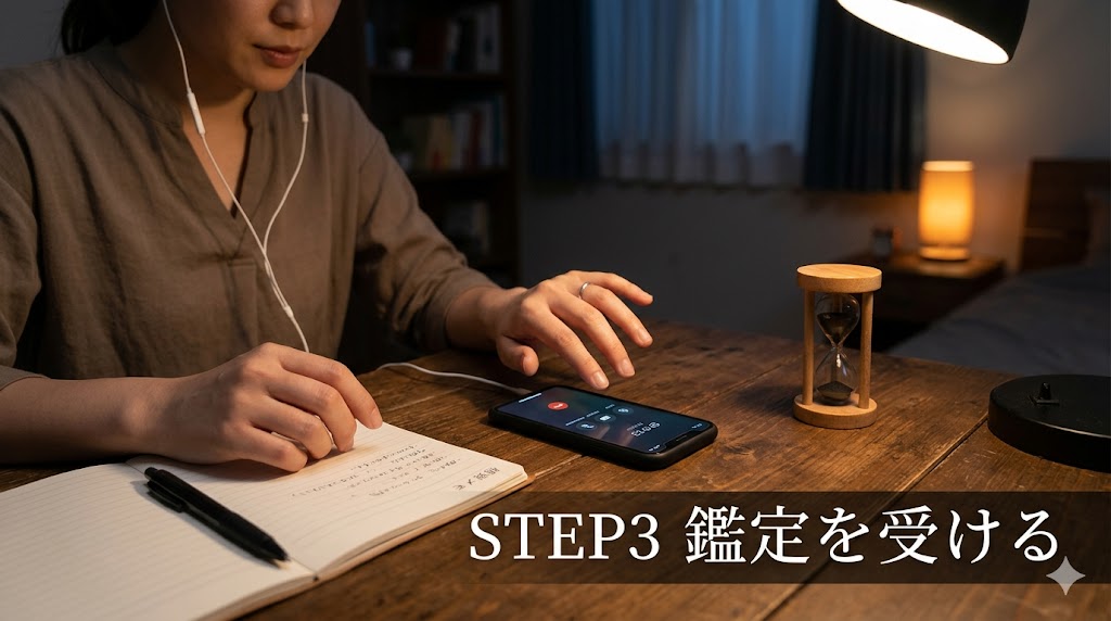 STEP3 電話占いの鑑定を受ける