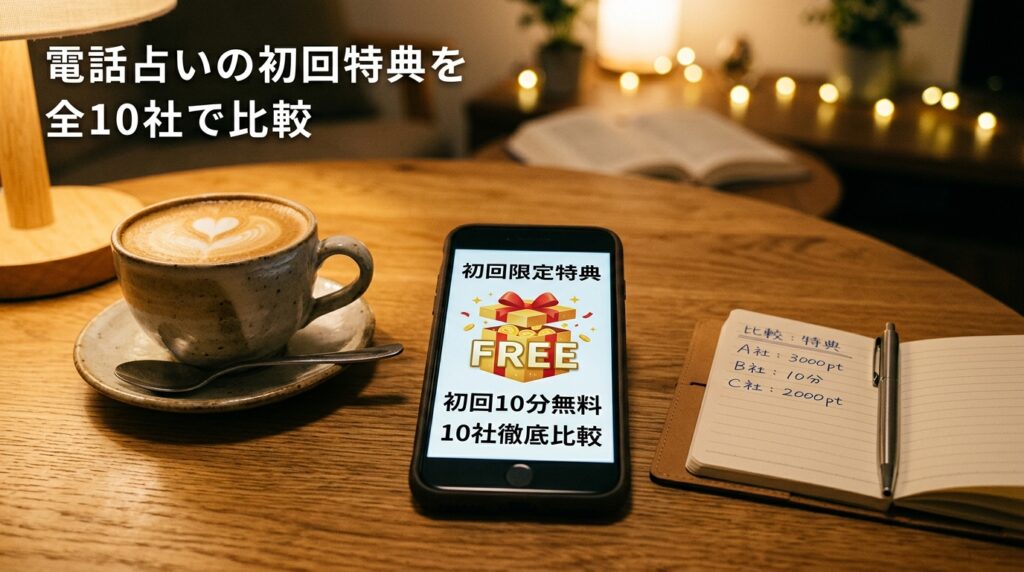 電話占いの初回特典を全10社で徹底比較｜無料鑑定・ポイントの賢い使い方も解説【2026年最新】