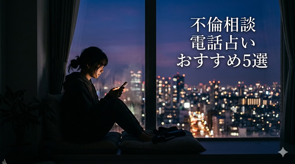 不倫相談におすすめの電話占い5選｜彼の本心・未来・秘密厳守で安心【2026年最新】