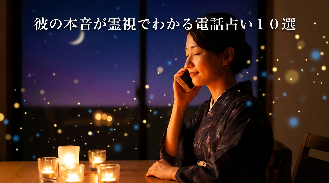 彼の本音が霊視でわかる電話占い10選｜何も言わなくても当たる本物の占い師の選び方【2026年最新】