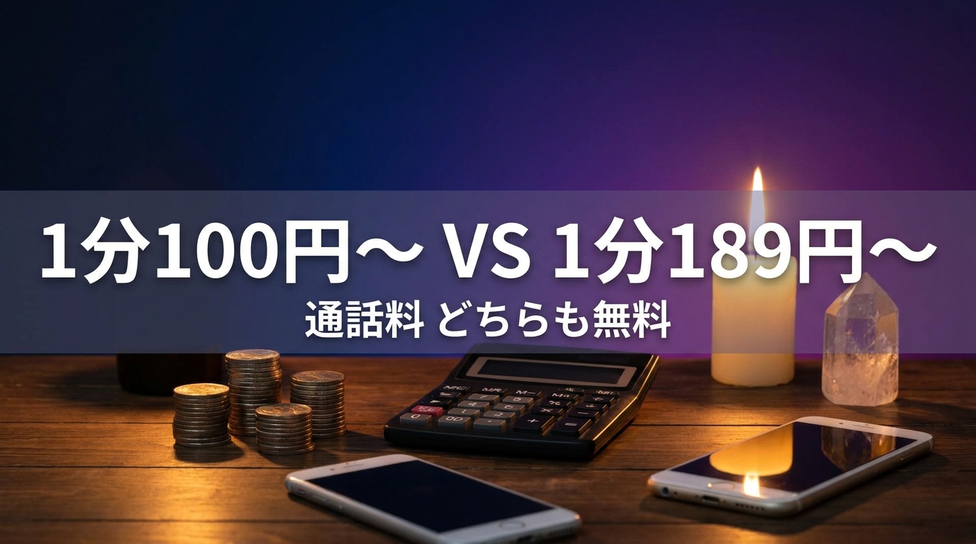 ココナラとデスティニーの鑑定料金・通話料を比較