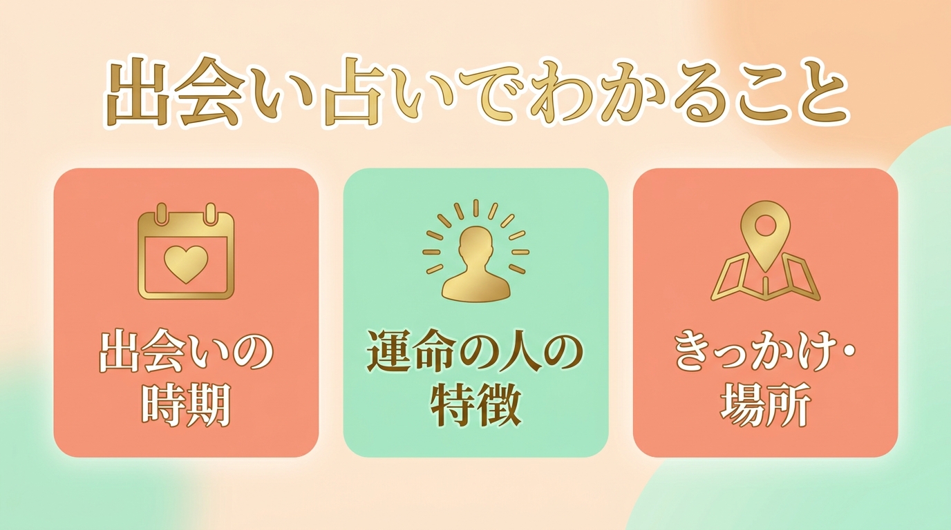 出会い占いでわかること｜時期・運命の人の特徴