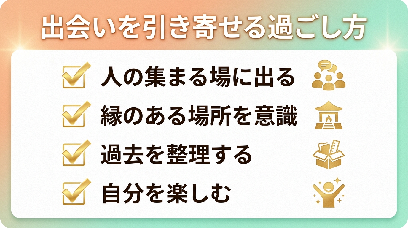 出会いを引き寄せる過ごし方