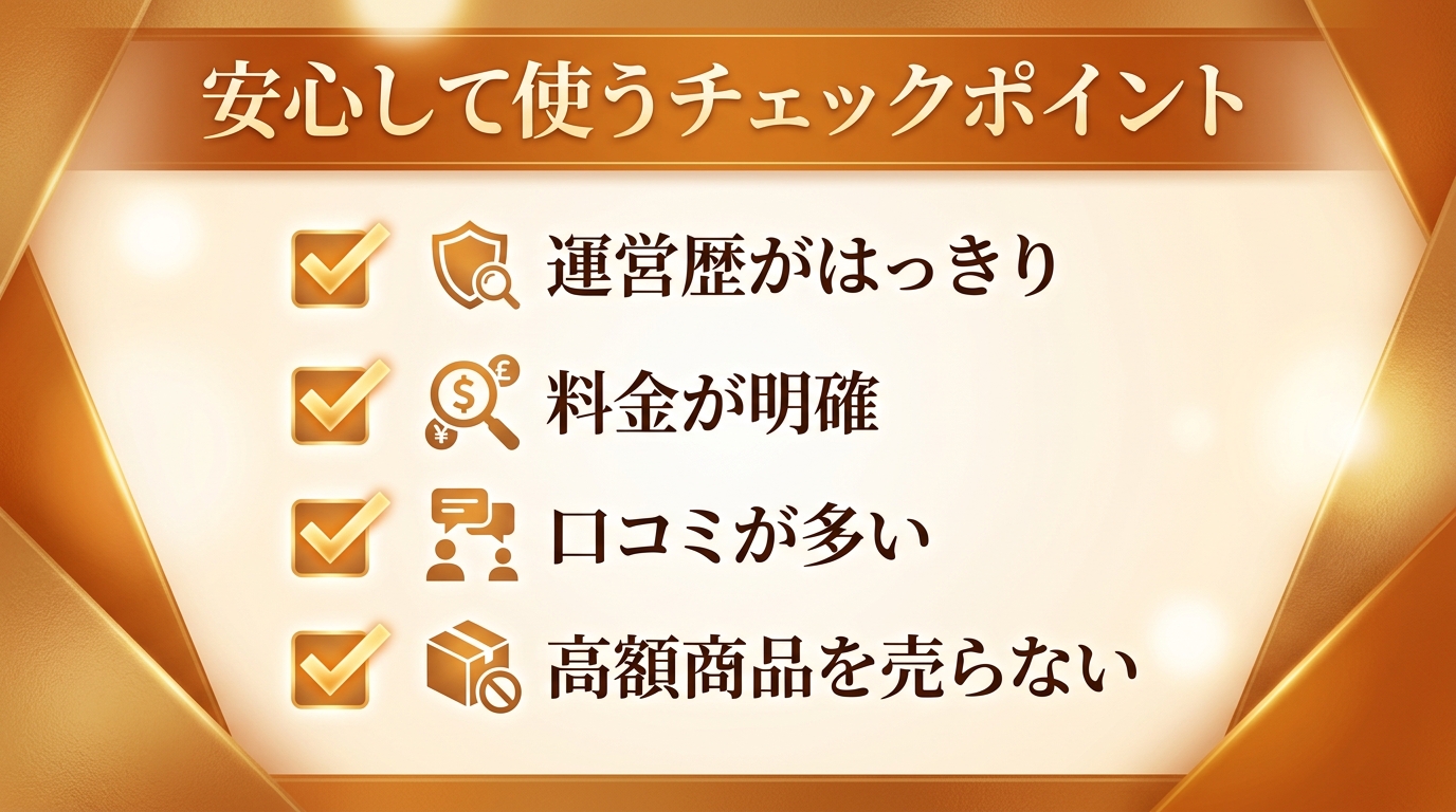 安全性が気になる人へ｜トラブルを避けるチェックポイント