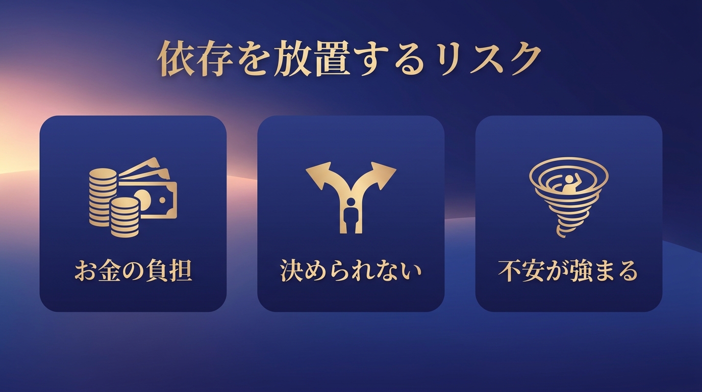 電話占い依存が進むとどうなる？放置するリスク