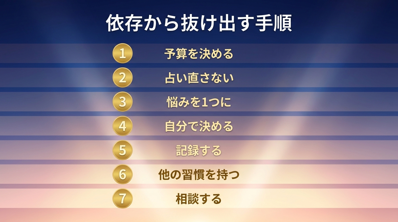 電話占い依存から抜け出す7つの方法