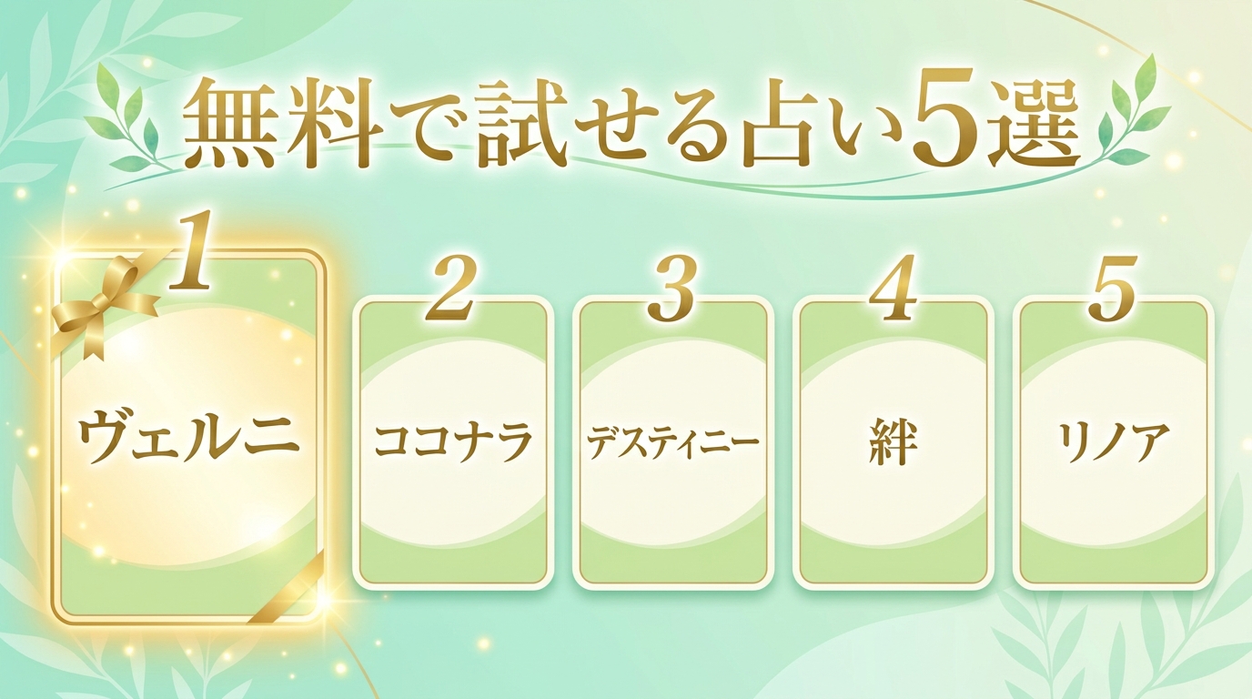 無料で試せる電話占いおすすめ5選