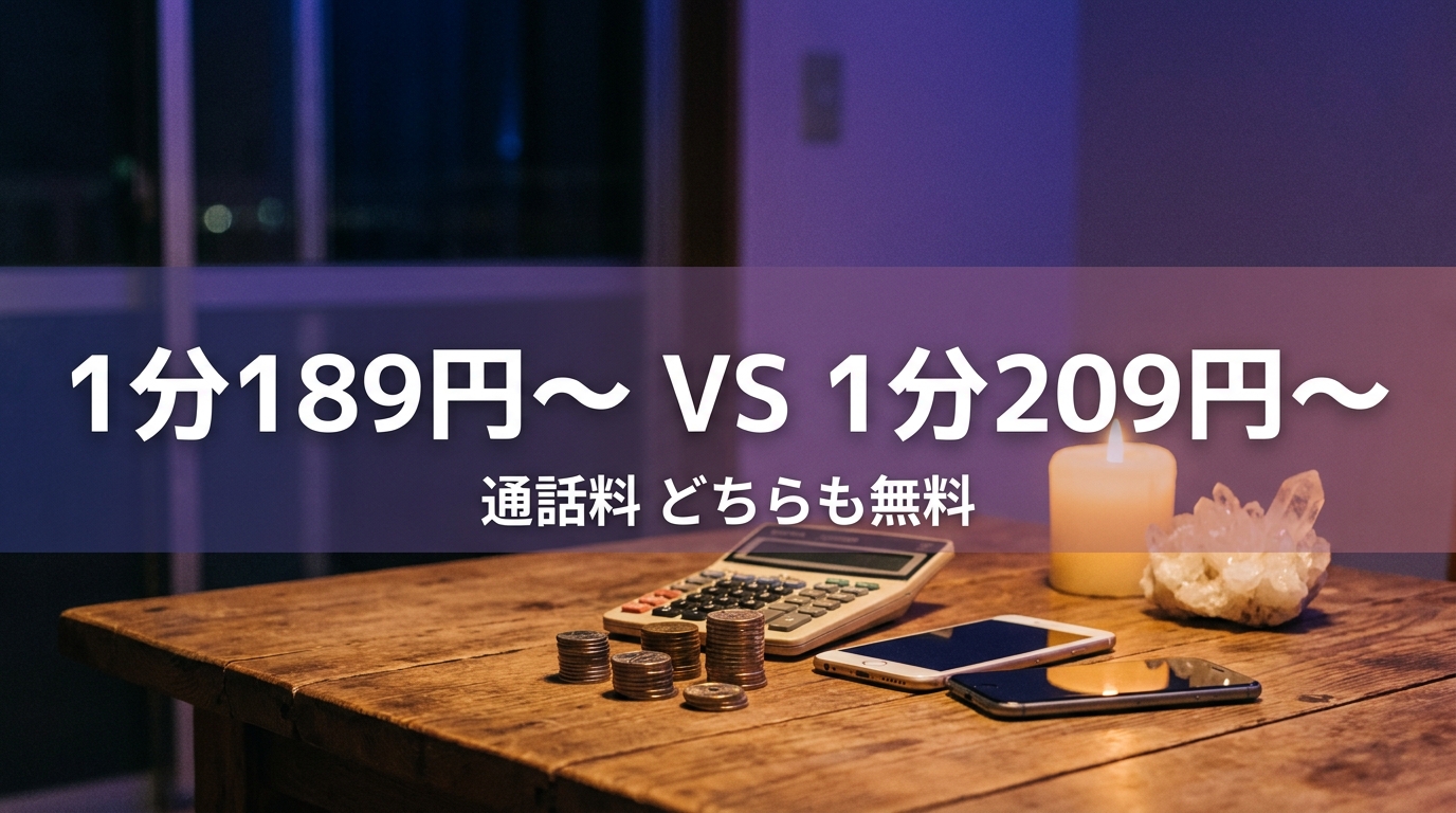 デスティニーと絆の鑑定料金・通話料を比較