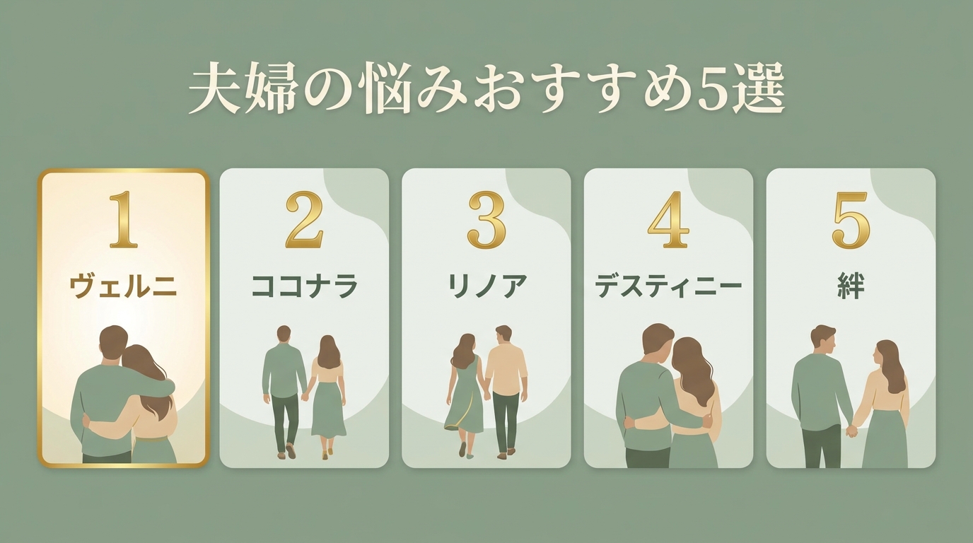 夫婦問題に強い電話占いおすすめ5選