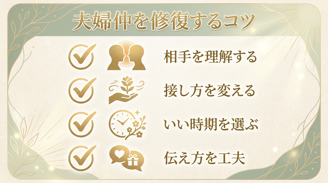 夫婦仲を修復するために占いを活かすコツ