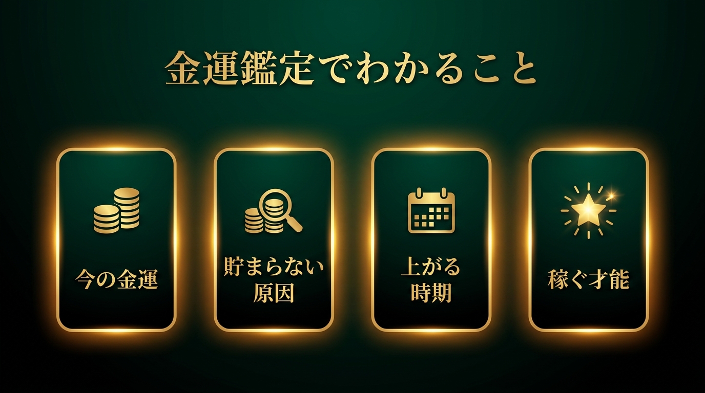 電話占いの金運鑑定で視てもらえること