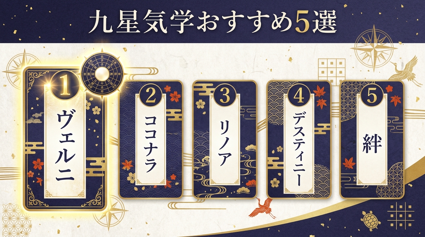 九星気学が当たる電話占いおすすめ5選