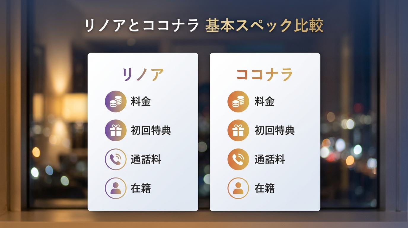 電話占いリノアとココナラの基本情報を比較