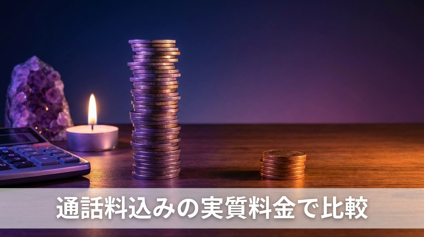 通話料込みの実質料金で見るリノアとココナラ｜本当に安いのはどっち