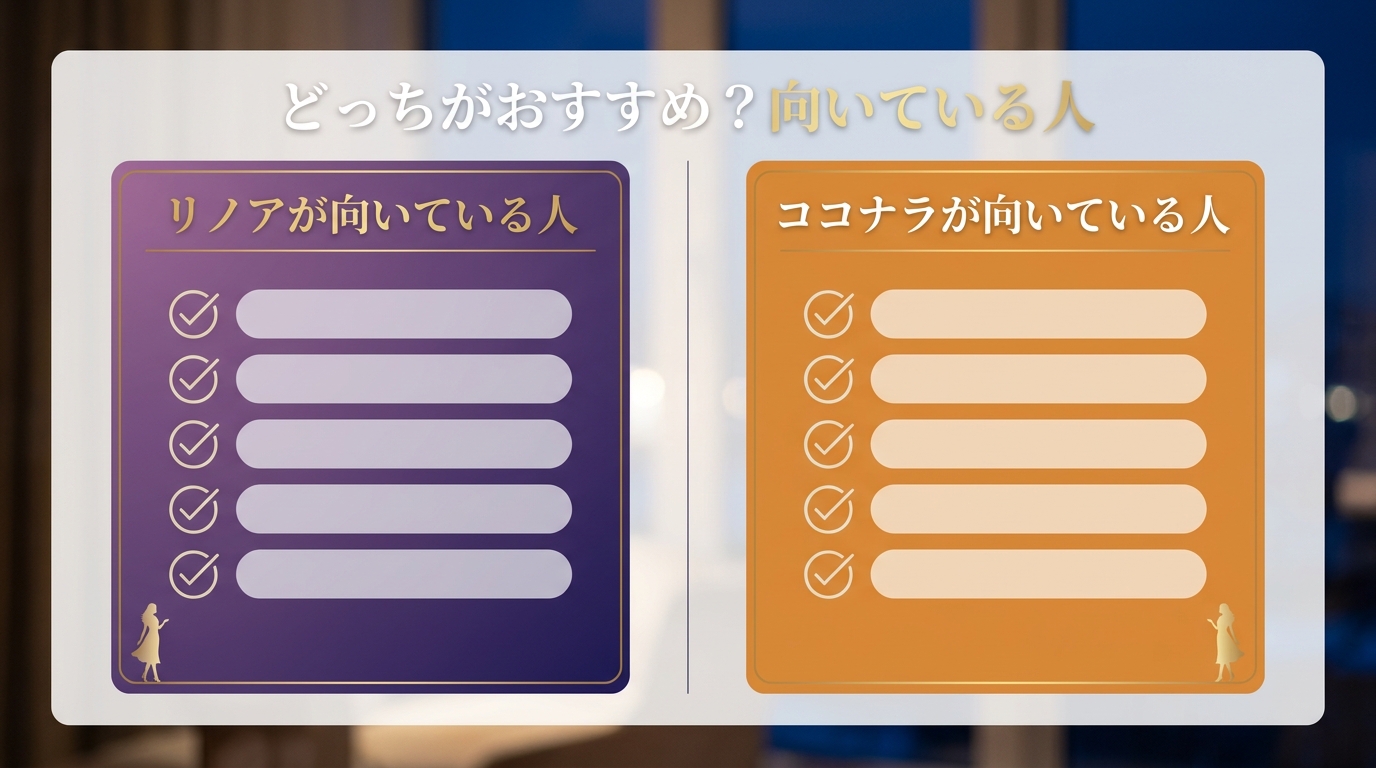 リノアとココナラはどっちがおすすめ？向いている人