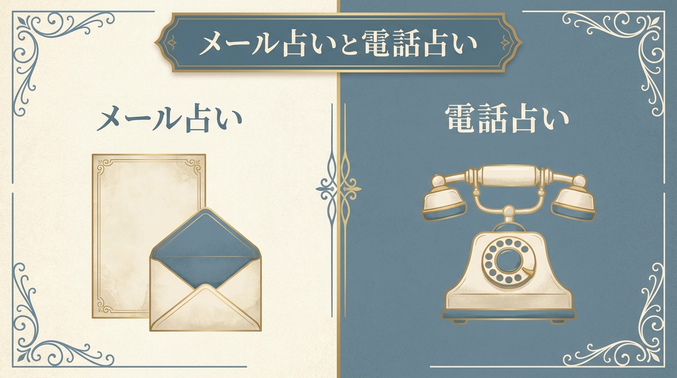 メール占いと電話占いの違いと使い分け