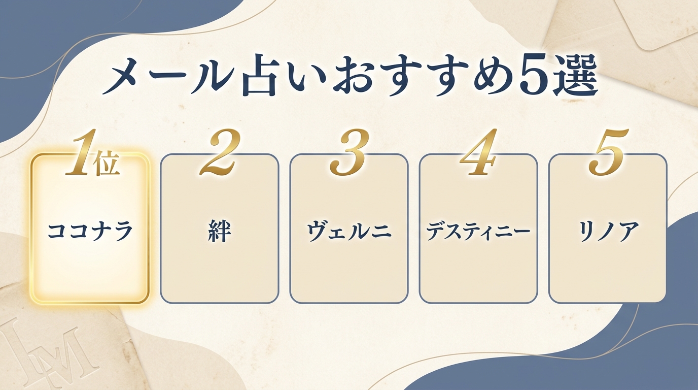 メール占いが当たるおすすめ5選