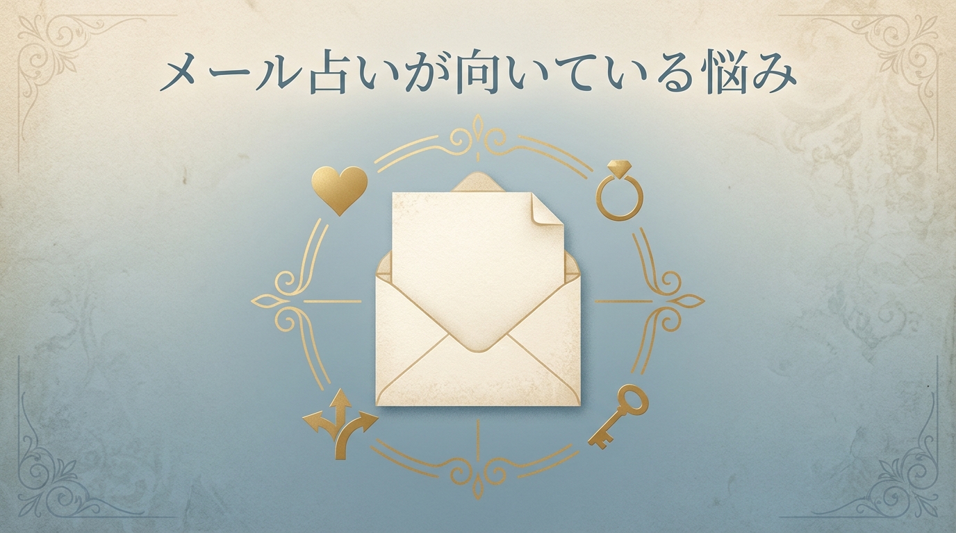メール占いはどんな悩みに向いている？
