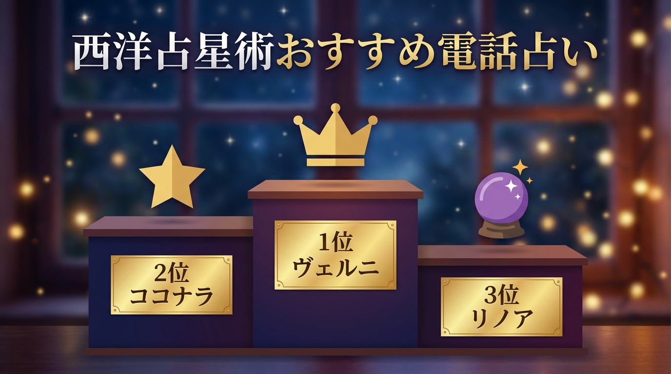 西洋占星術が当たる電話占いおすすめ5選【料金・特典を比較】