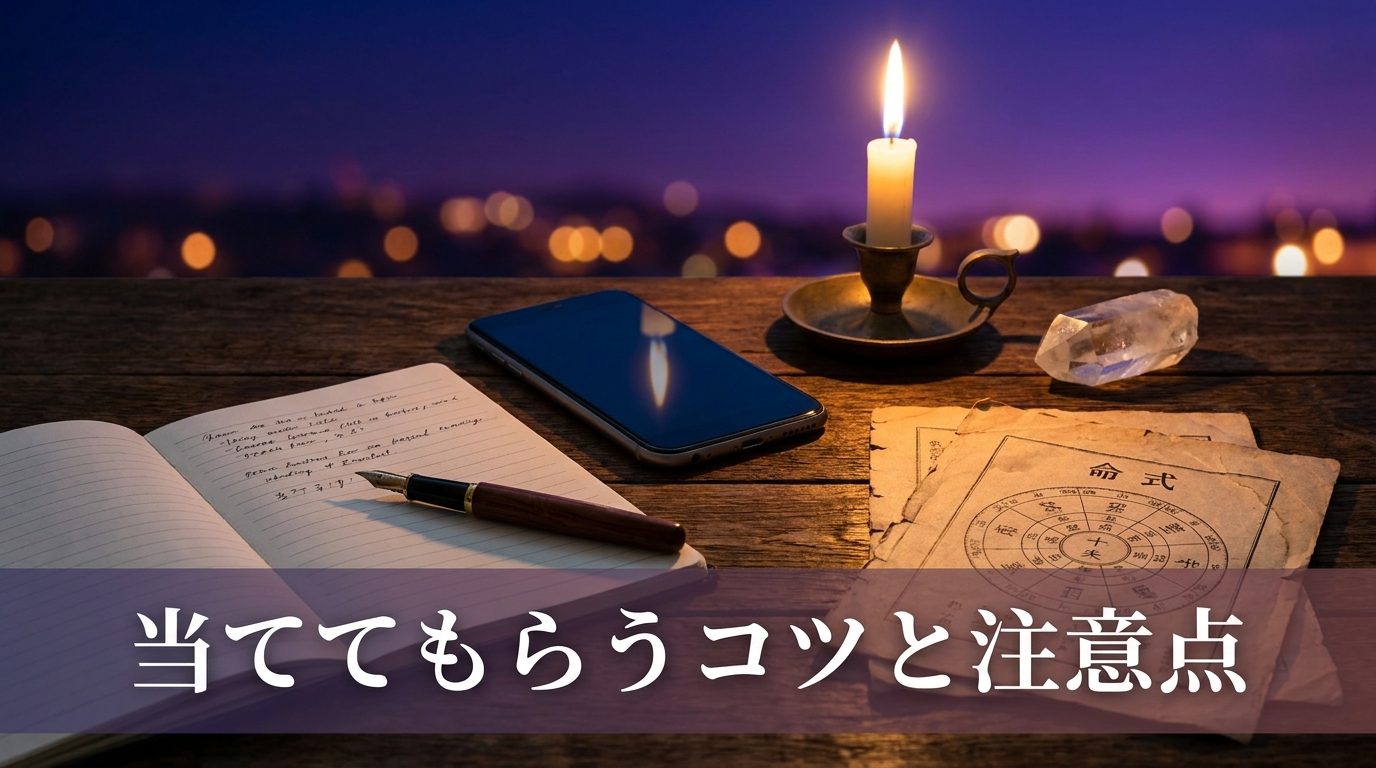 四柱推命の電話占いを当ててもらうコツと注意点