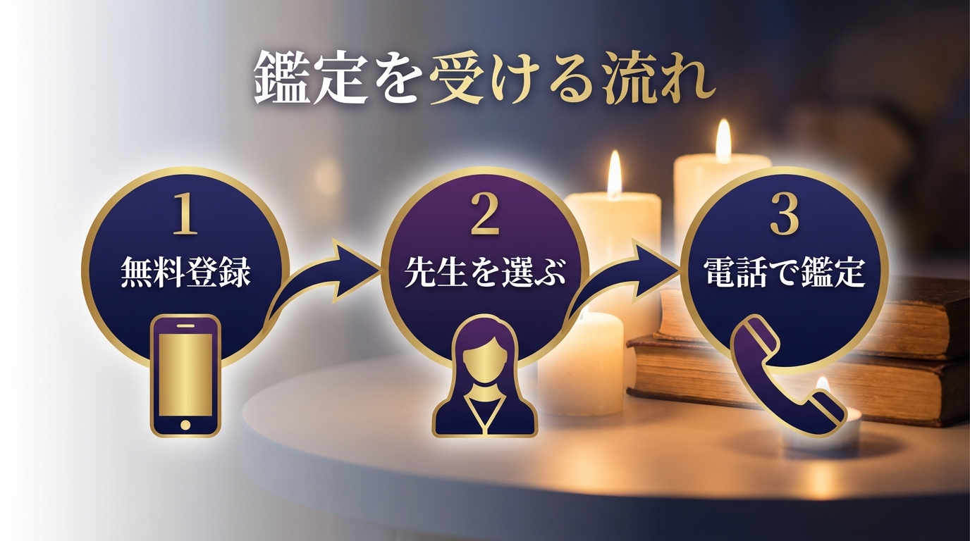 四柱推命の電話占いを受ける流れ｜初めてでも安心の3ステップ