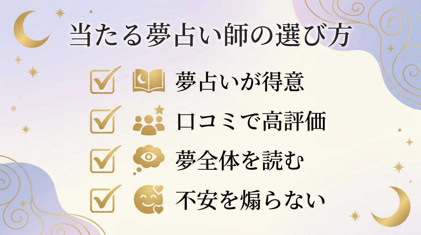 当たる夢占い師の選び方