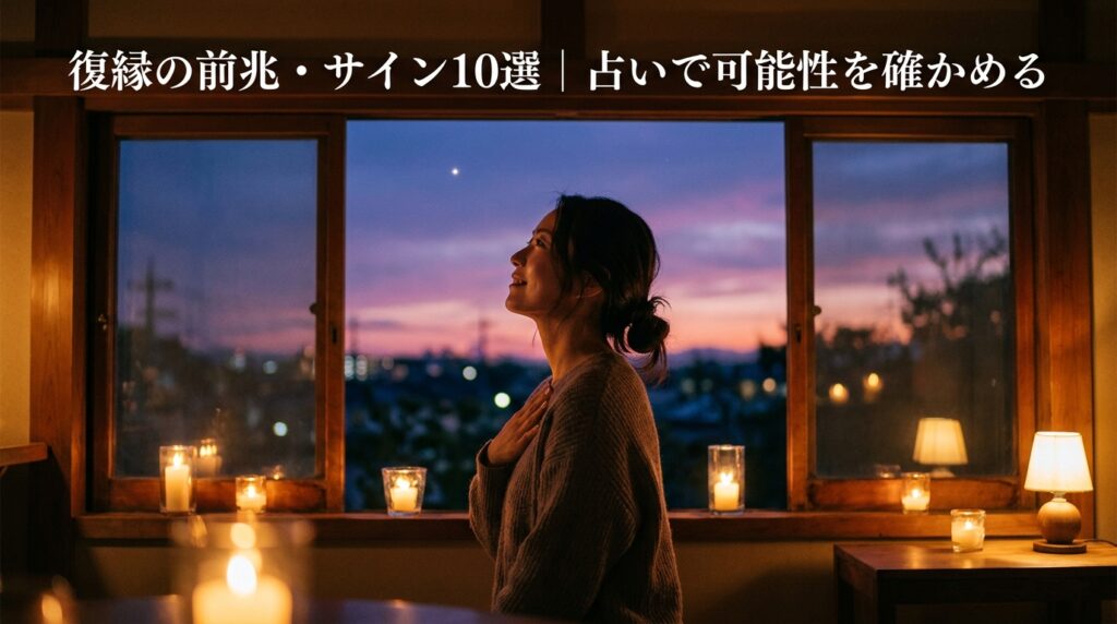 復縁の前兆・サイン10選｜スピリチュアルな兆しと占いで可能性を確かめる方法【2026年最新】