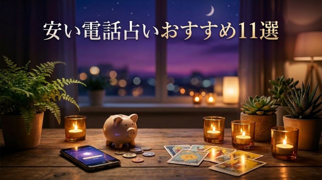 安い電話占いおすすめ11選｜1分100円台で当たる格安サイトの選び方と料金比較【2026年最新】