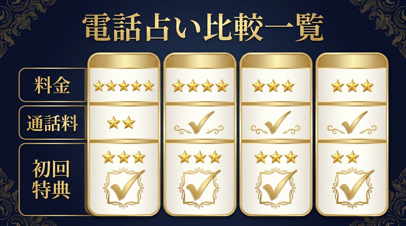 当たる電話占いおすすめ人気ランキング｜比較一覧表