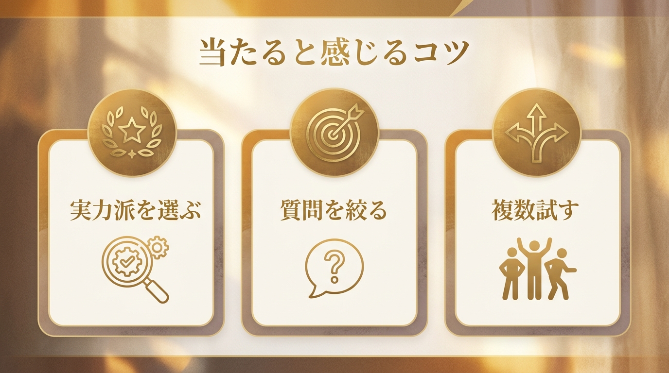 逆に「当たる」と感じるためのコツ