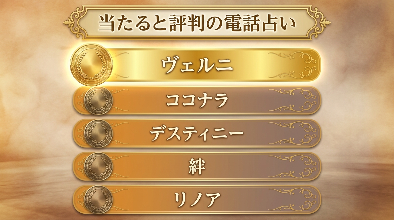 当たると評判の電話占いおすすめ5選